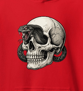 Serpent Skull Hoodie - Hoodie