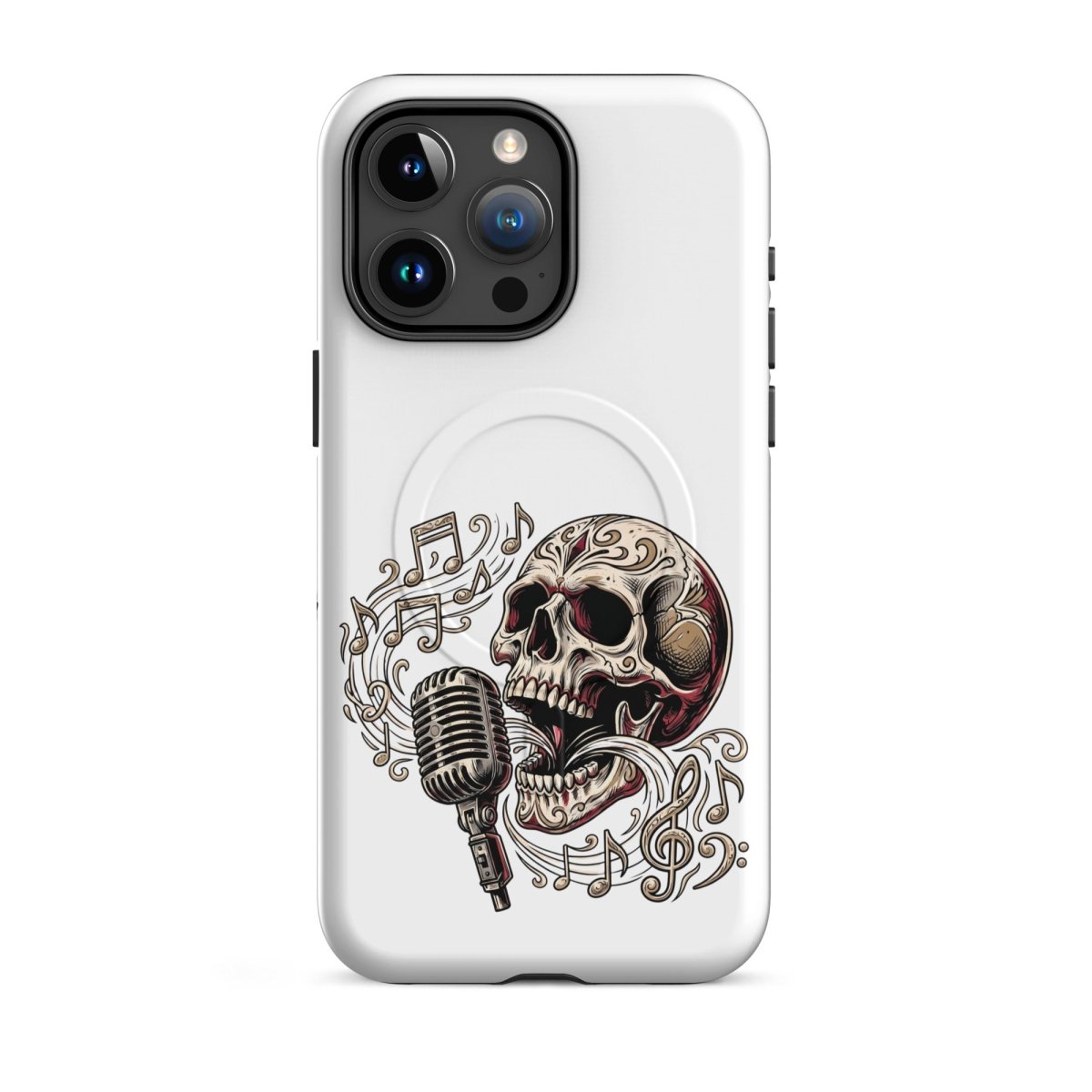 Singing Skull Mic MagSafe Tough iPhone Case - PHONE - CASE