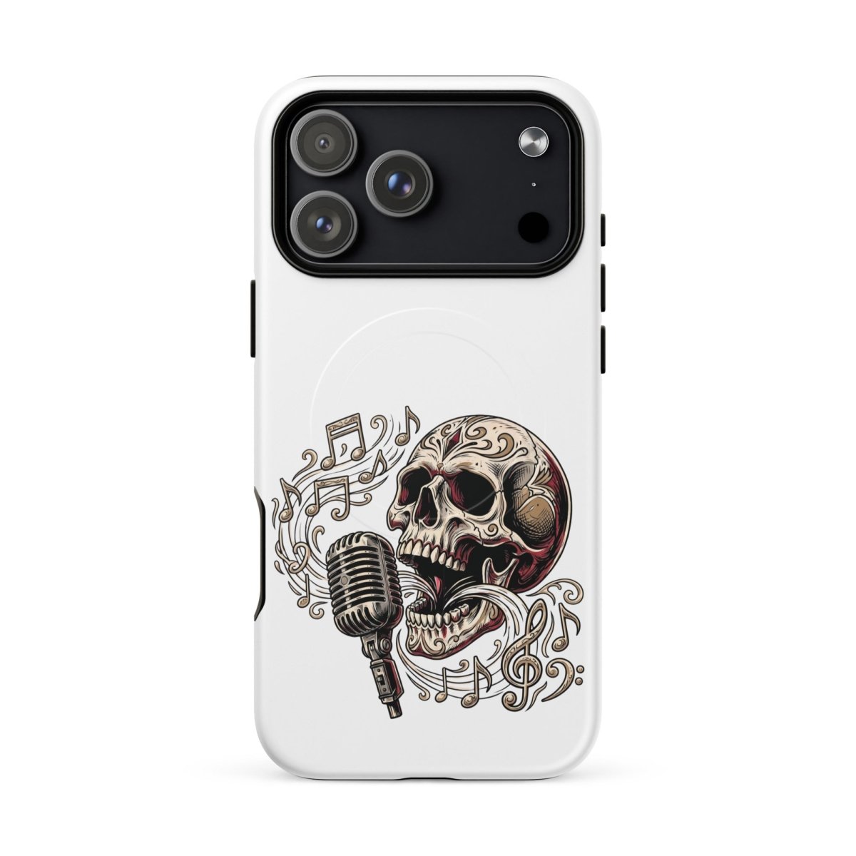 Singing Skull Mic MagSafe Tough iPhone Case - PHONE - CASE