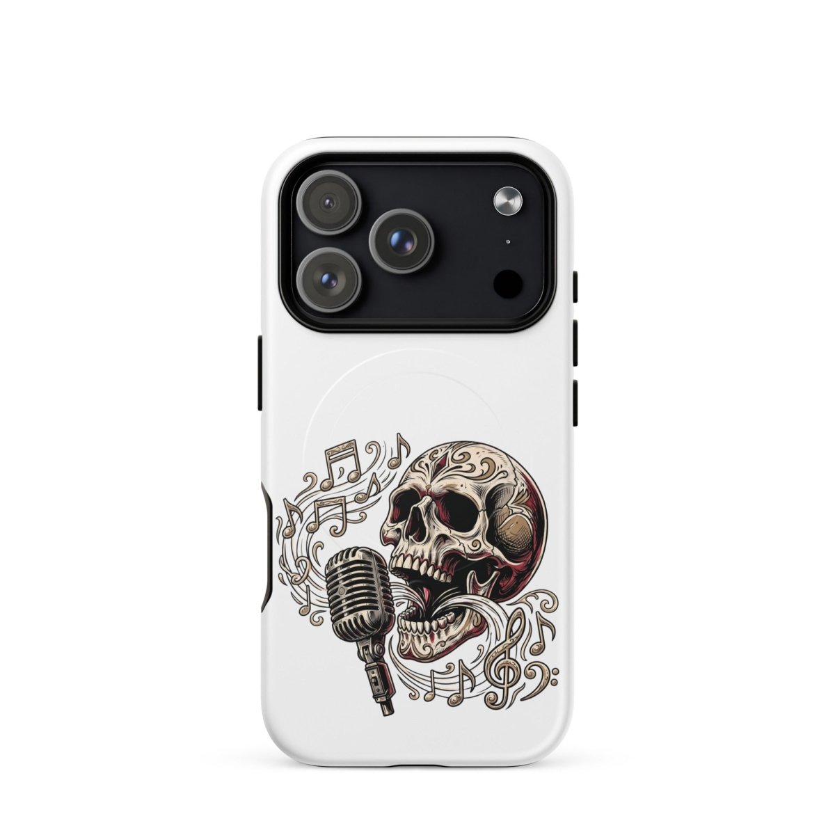 Singing Skull Mic MagSafe Tough iPhone Case - PHONE - CASE