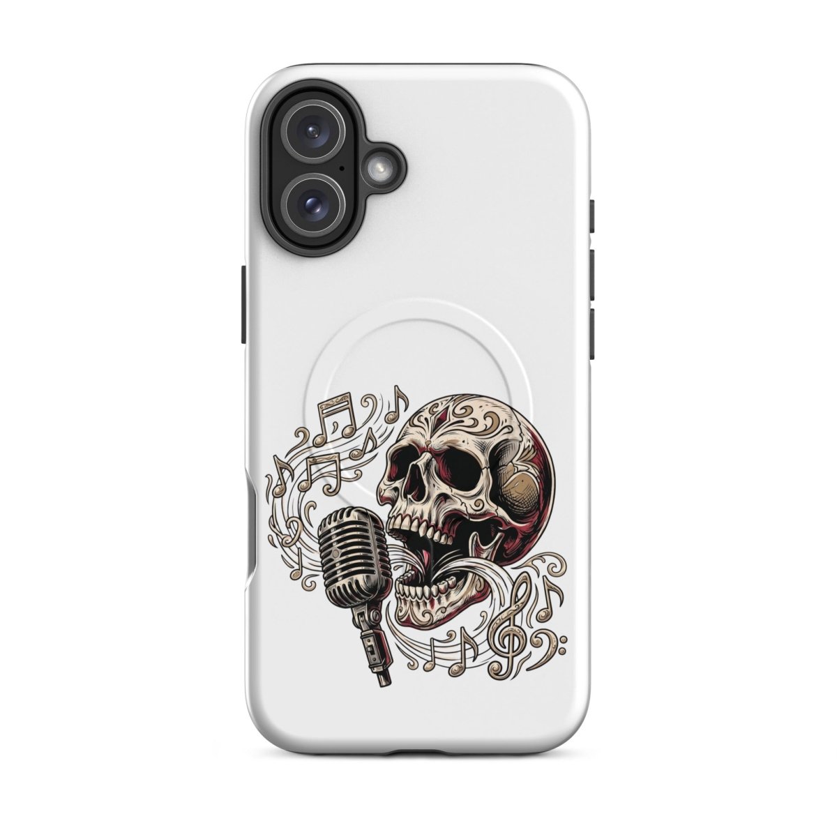 Singing Skull Mic MagSafe Tough iPhone Case - PHONE - CASE