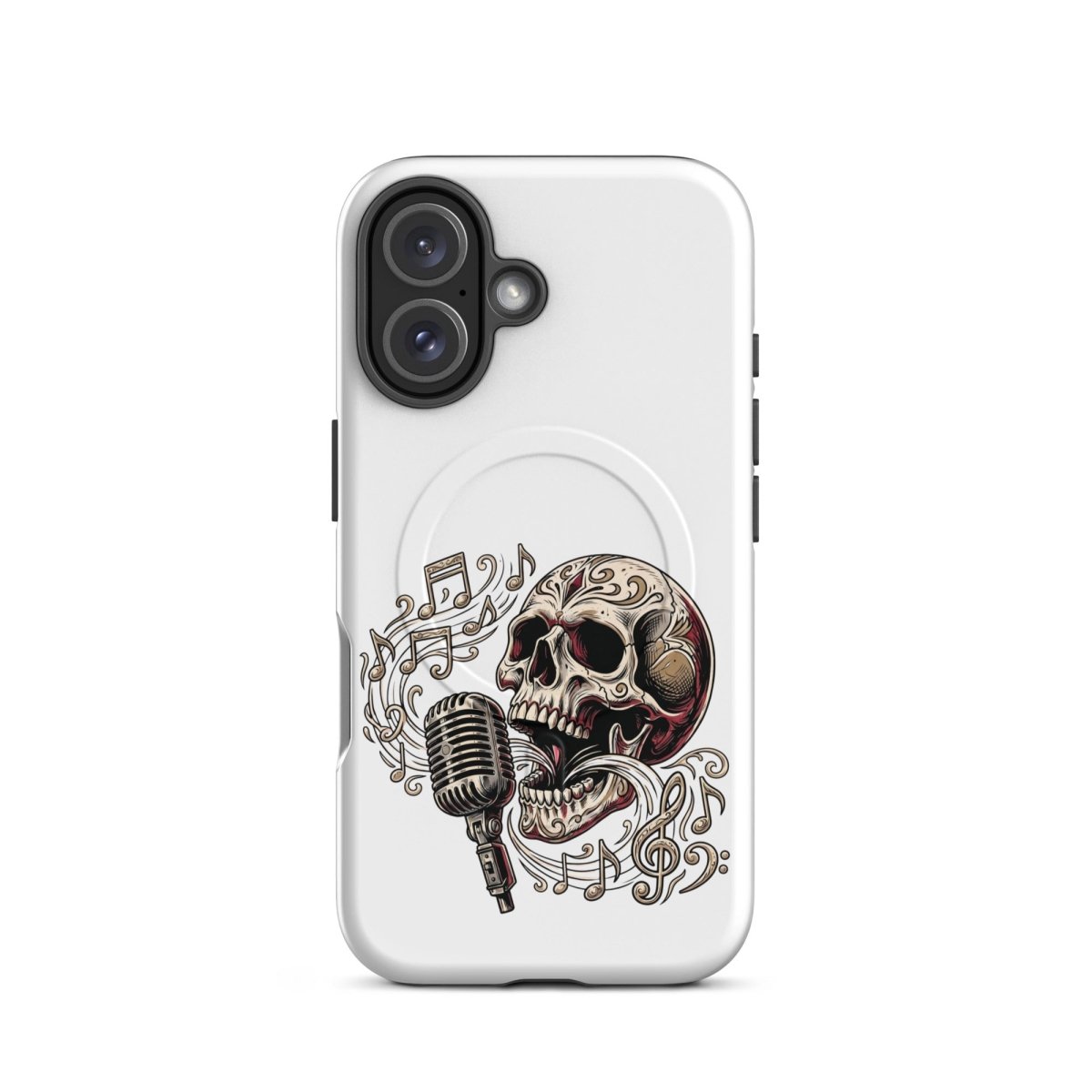 Singing Skull Mic MagSafe Tough iPhone Case - PHONE - CASE