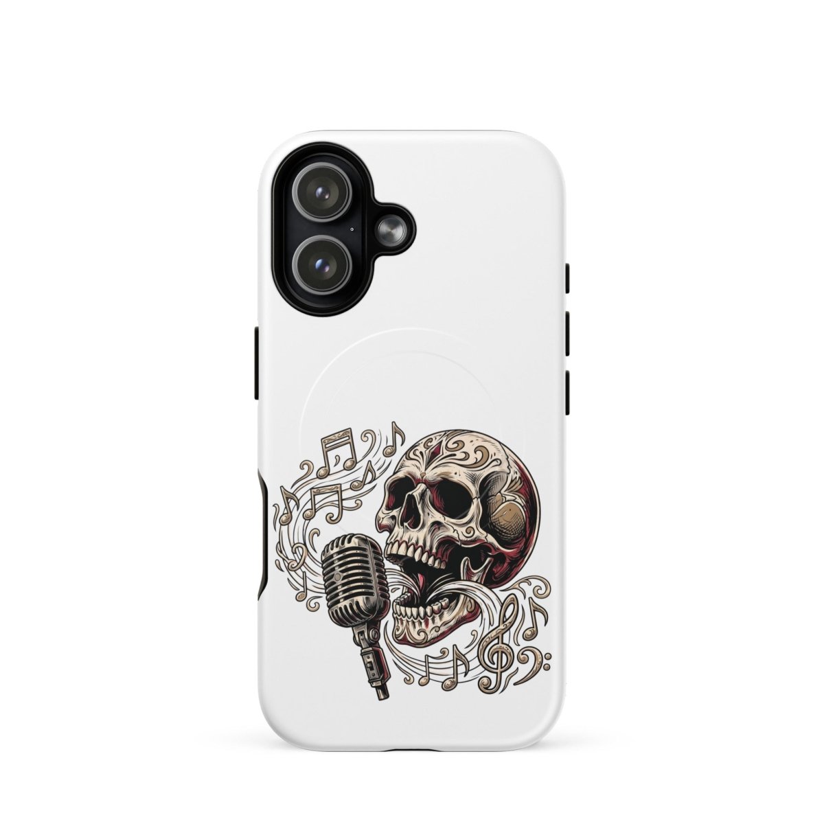Singing Skull Mic MagSafe Tough iPhone Case - PHONE - CASE