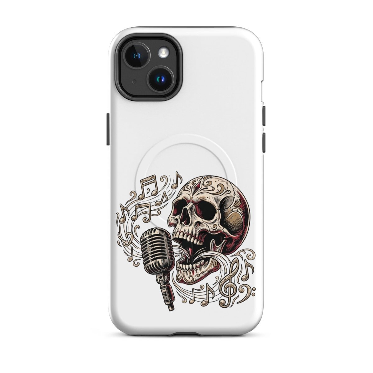 Singing Skull Mic MagSafe Tough iPhone Case - PHONE - CASE
