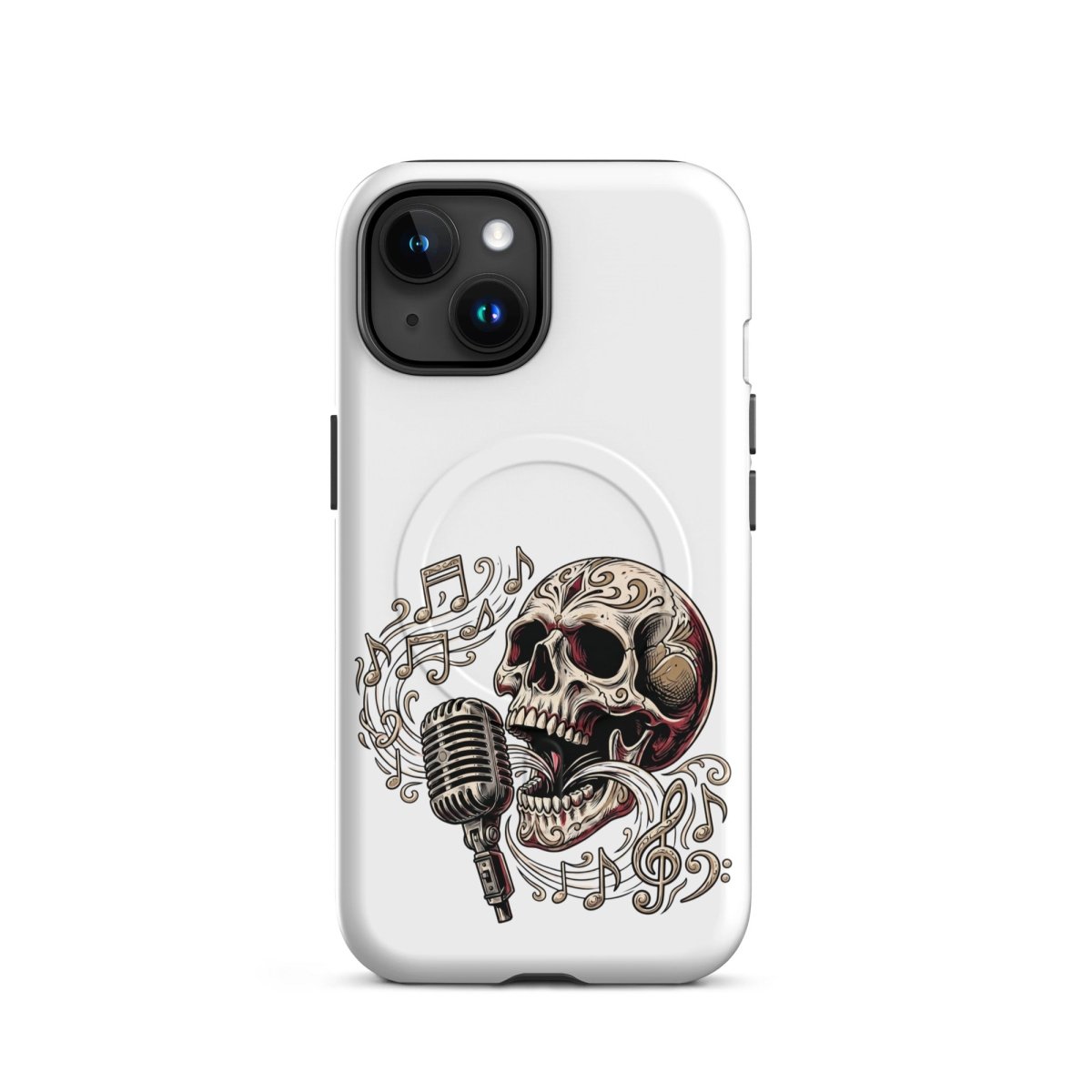 Singing Skull Mic MagSafe Tough iPhone Case - PHONE - CASE