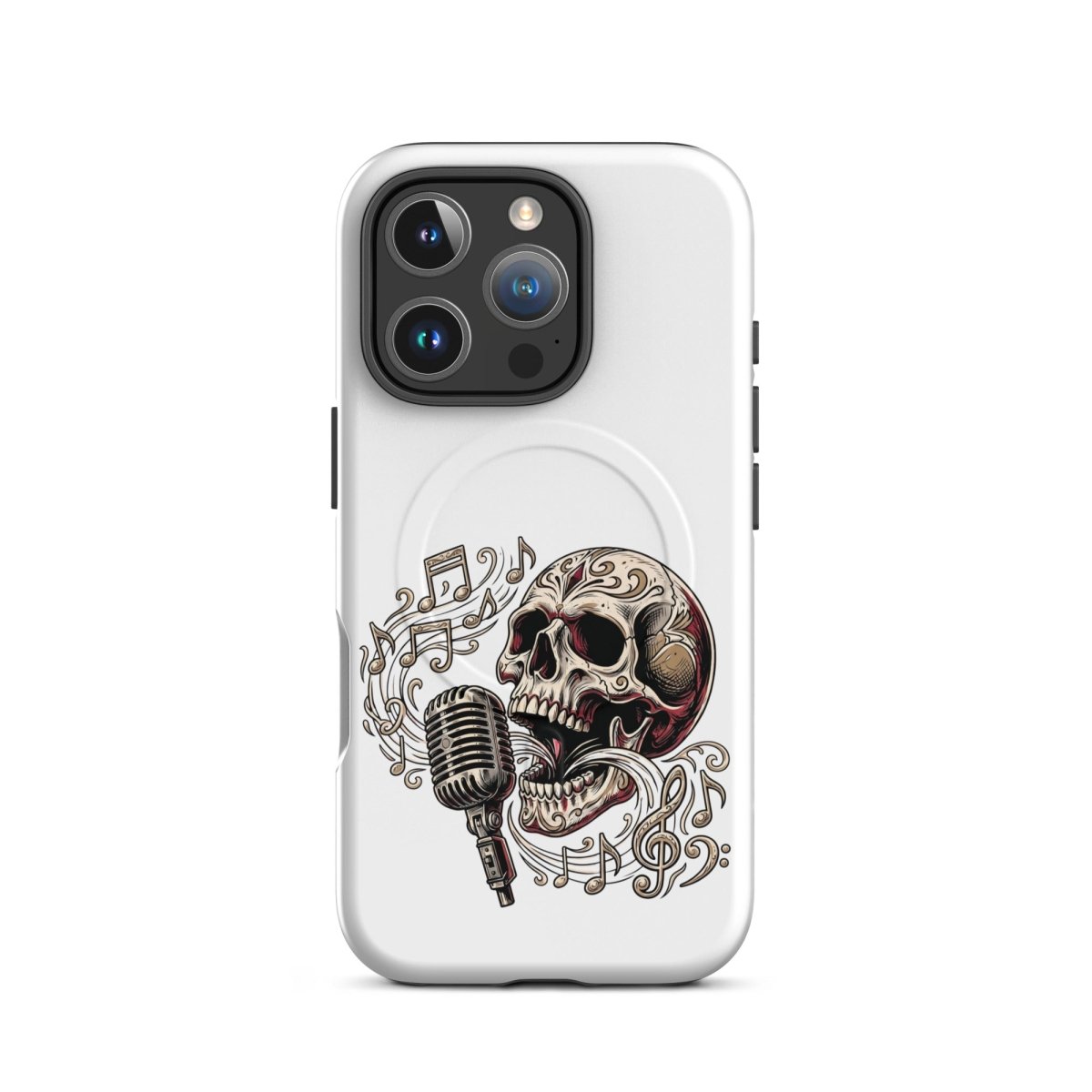 Singing Skull Mic MagSafe Tough iPhone Case - PHONE - CASE