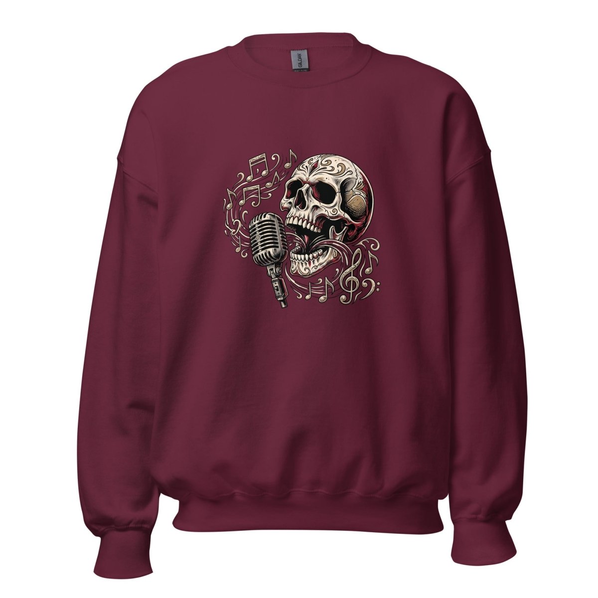 Singing Skull Mic Unisex Sweatshirt - Sweatshirt