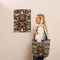 Skull & Voodoo All - Over Print Tote Bag — Dark Art Statement Carry - Tote Bag