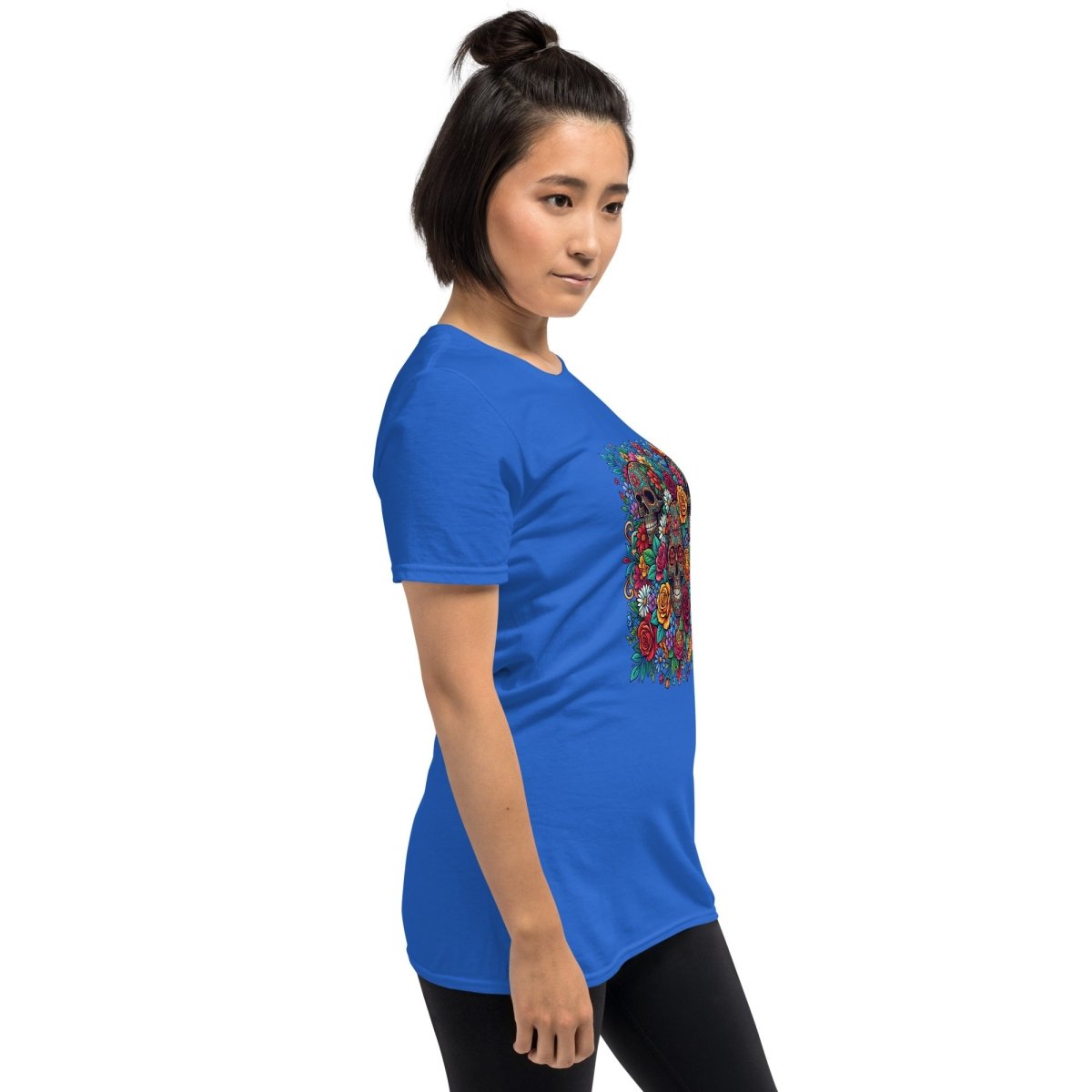 Skulls & Roses Floral Graphic T-Shirt - T-Shirt
