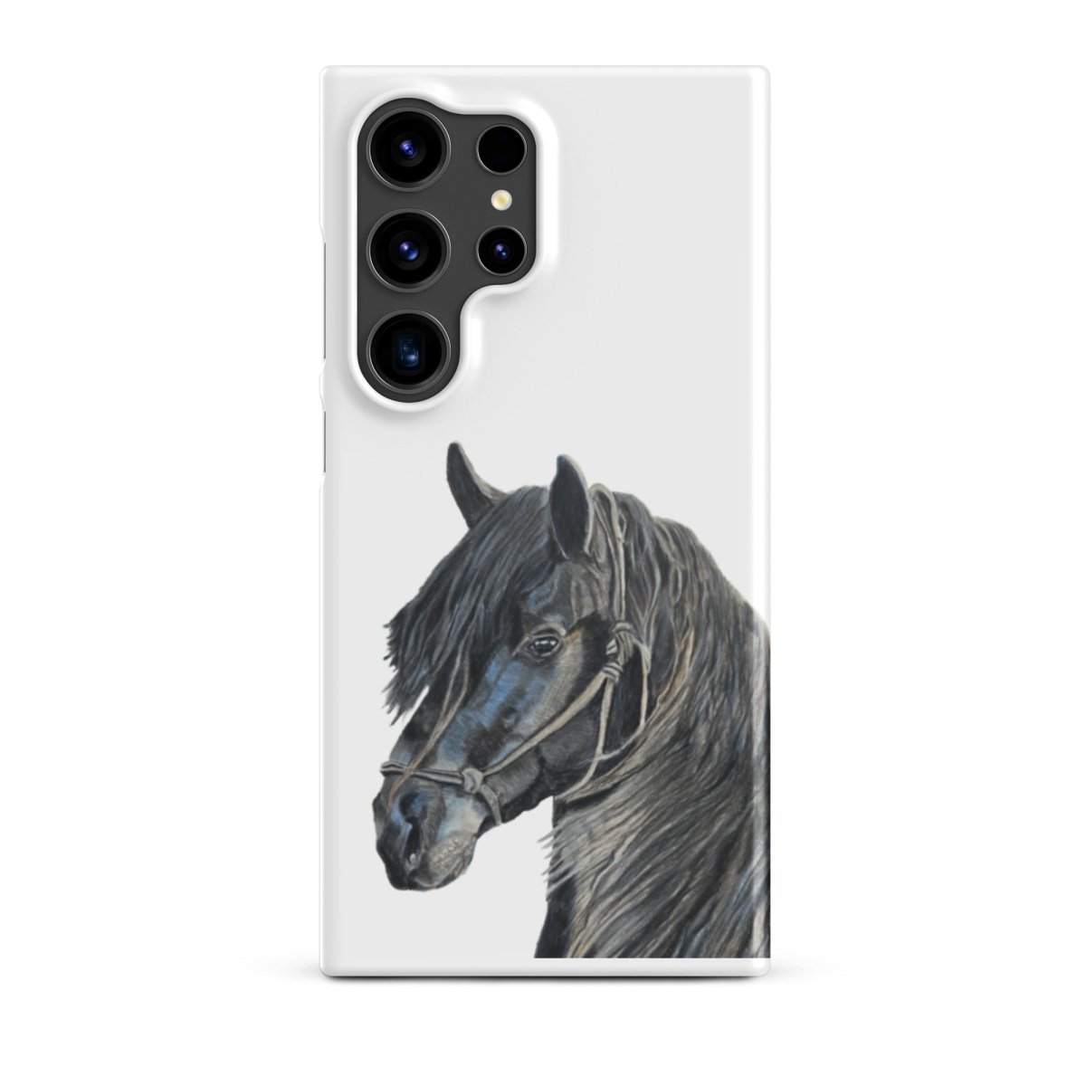 Samsung s24 ultra phone snap case with horse design on a white background