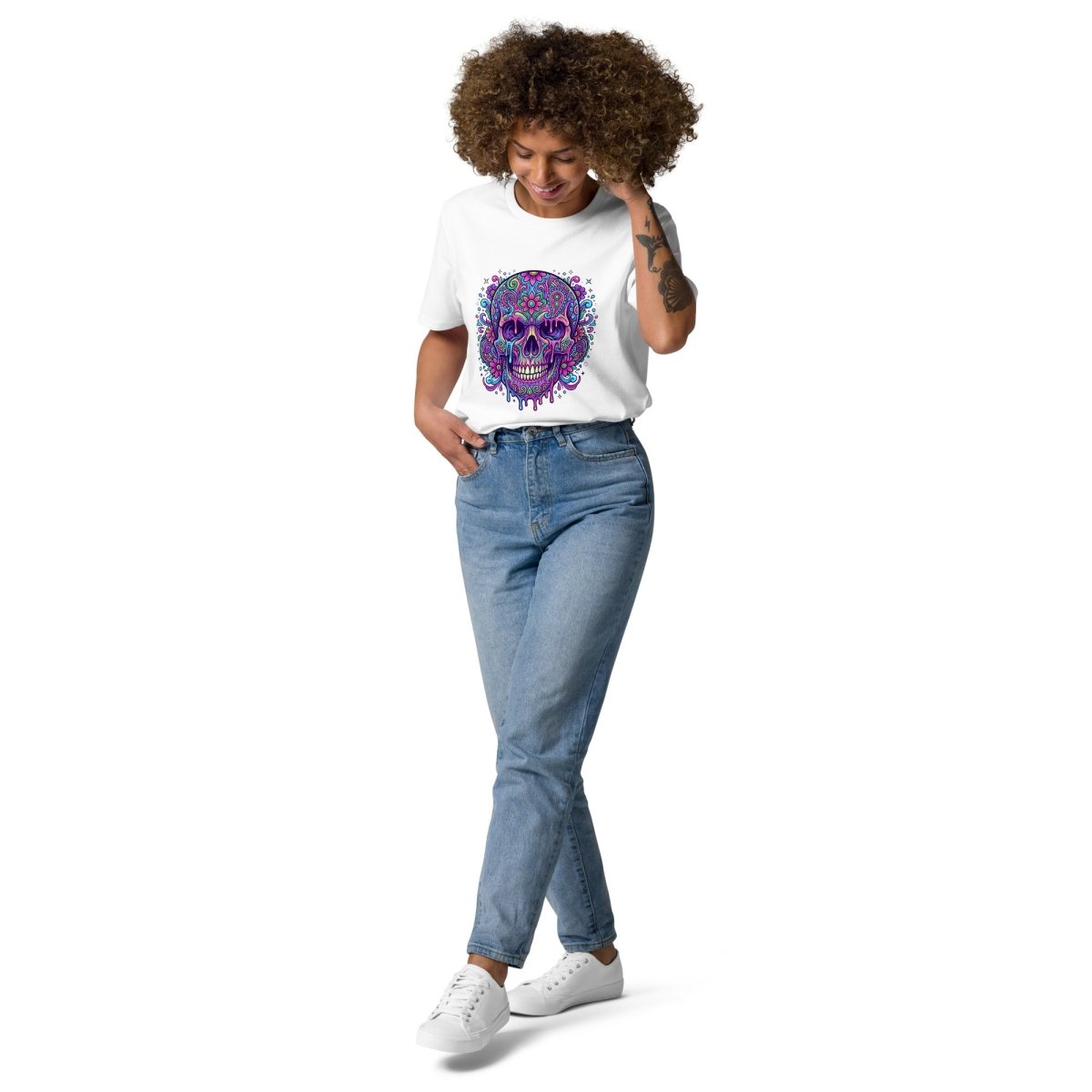 Sugar Skull Graphic T-Shirt | Organic Cotton | Wander and Find - T-Shirt