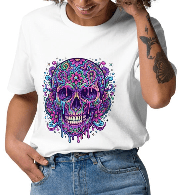 Sugar Skull Graphic T-Shirt | Organic Cotton | Wander and Find - T-Shirt