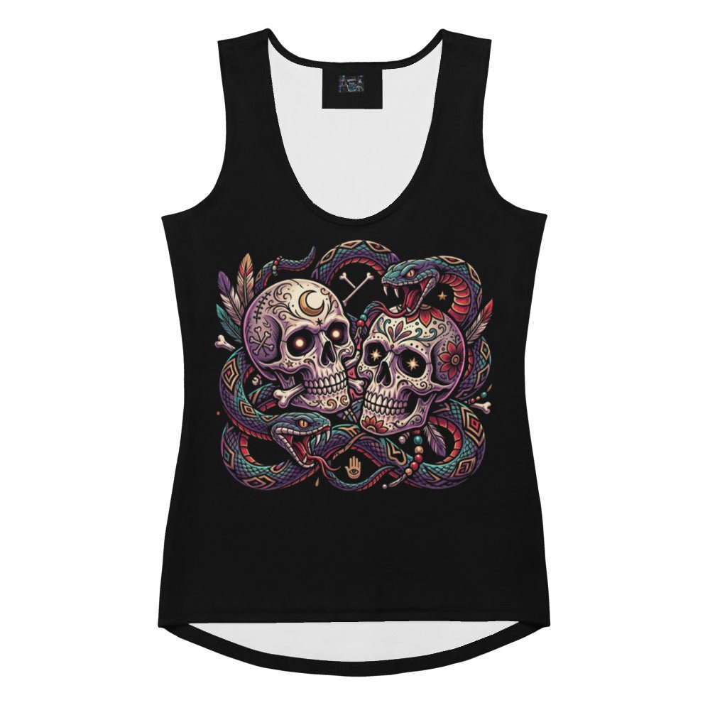 Sugar Skull Serpent Women's Tank Top - Tank Top