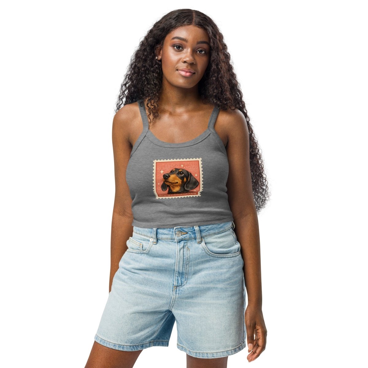 The Dachshund Micro - Rib Tank — Effortless, Every Day - Tank Top