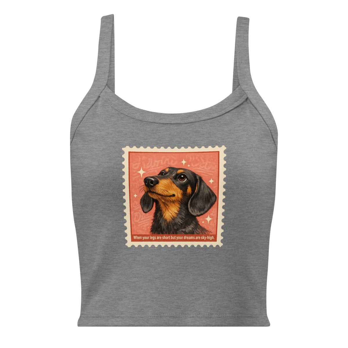 The Dachshund Micro - Rib Tank — Effortless, Every Day - Tank Top