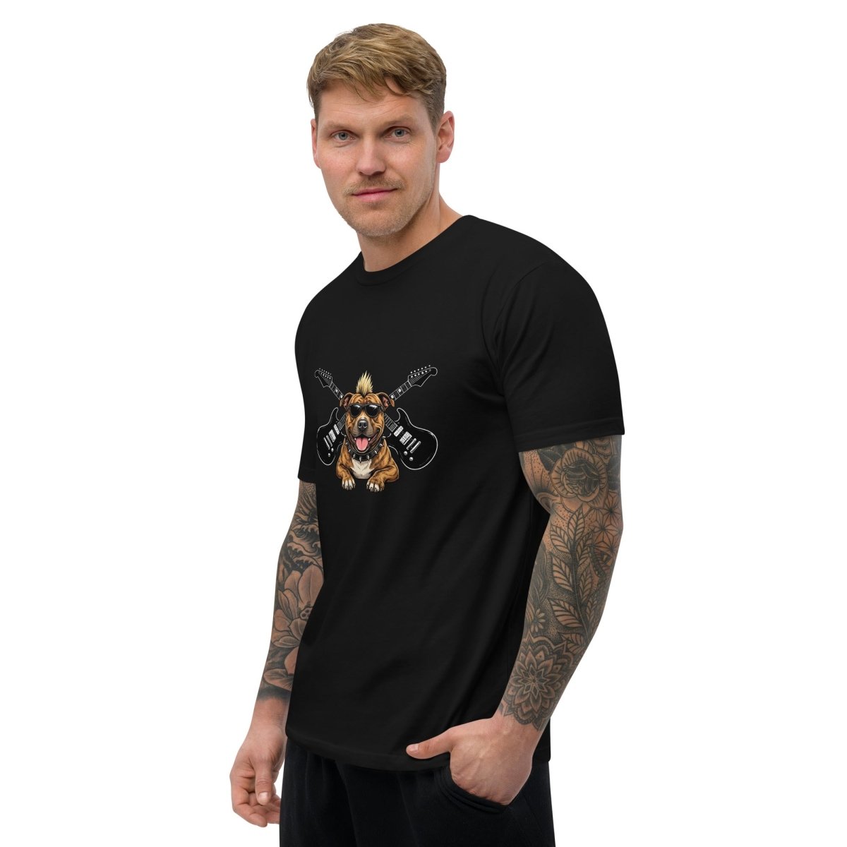 The Fitted Black Tee — Men's Essential - T - SHIRT