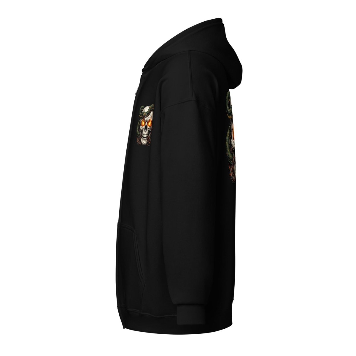 The Serpent Skull Zip Hoodie - Hoodie
