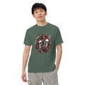 Twin Skulls Dragon Heavyweight T-Shirt - T-Shirt
