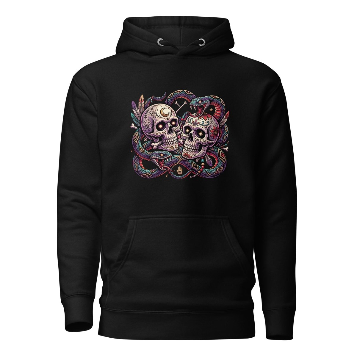 Twin Skulls & Serpents — Unisex Premium Hoodie - Hoodie