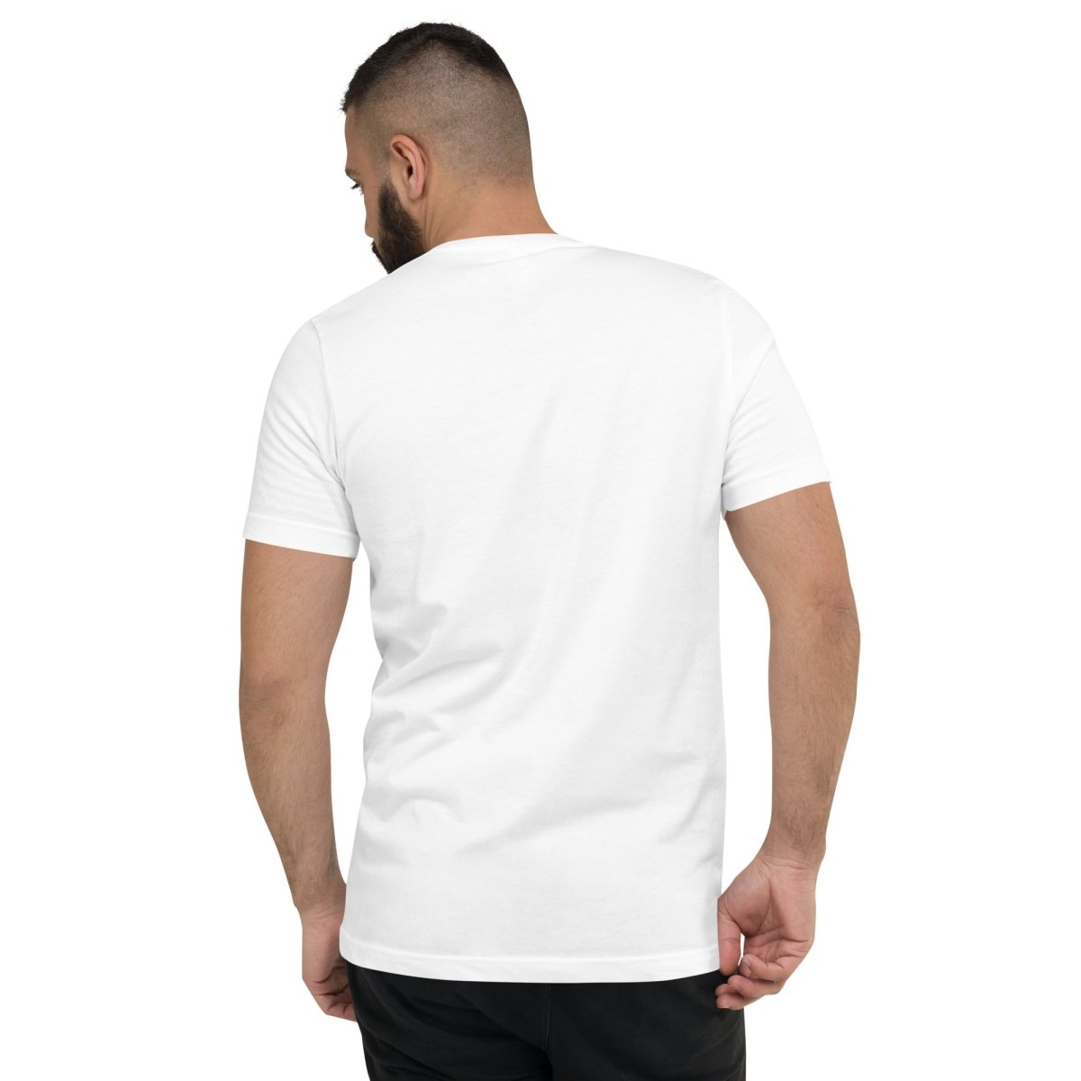 White V - Neck T-Shirt | Soft Combed Cotton Premium Tee - T - SHIRT
