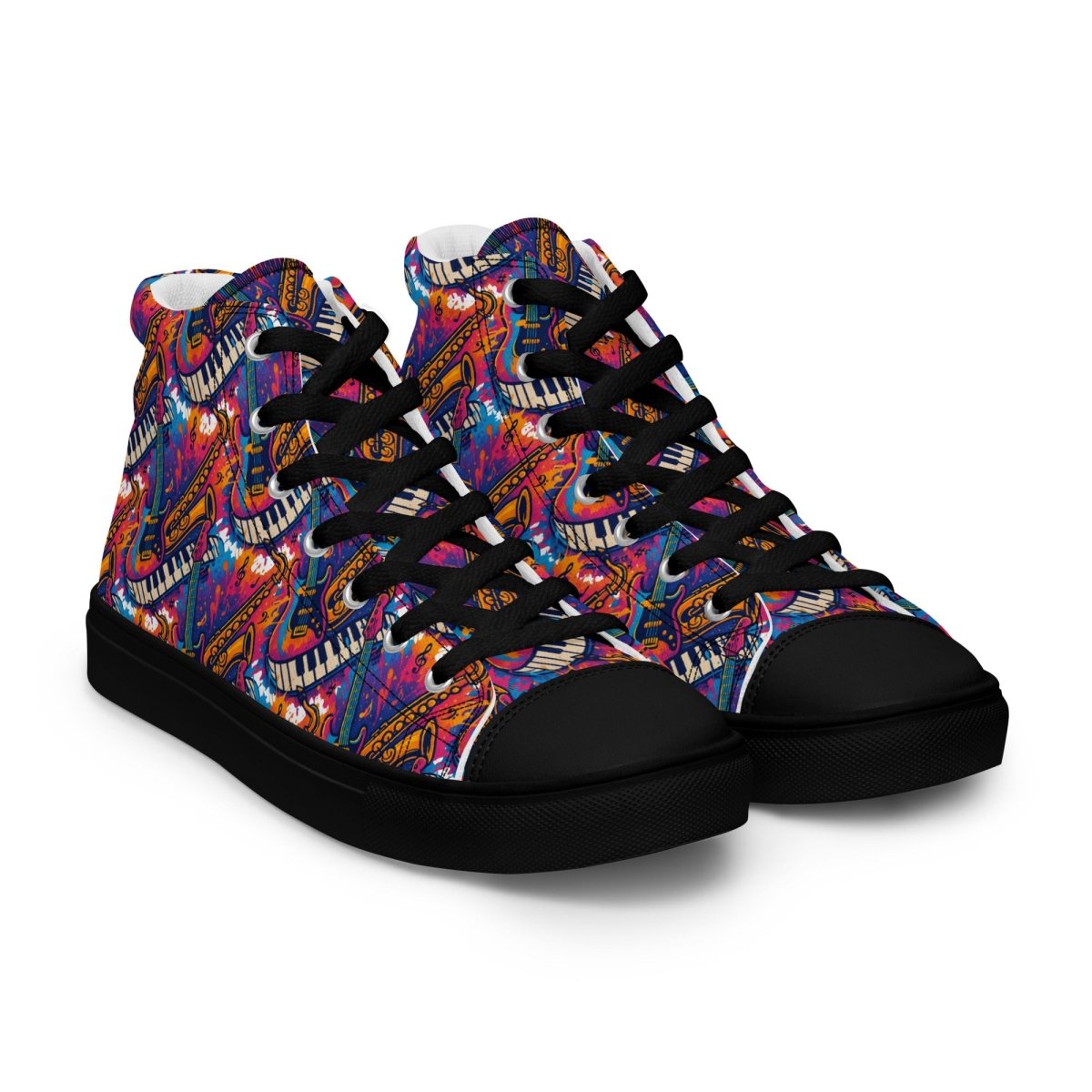 Women's Custom Print High Top Canvas Shoes – Bold Street Style - SHOES