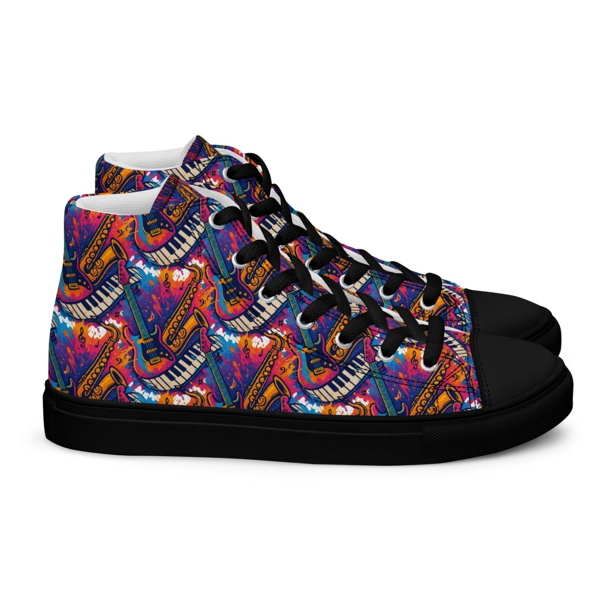Women's Custom Print High Top Canvas Shoes – Bold Street Style - SHOES