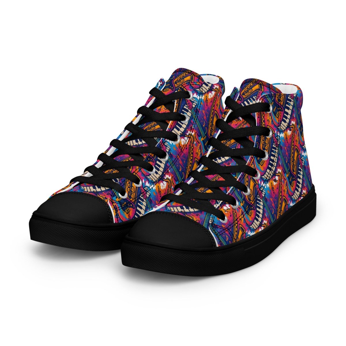 Women's Custom Print High Top Canvas Shoes – Bold Street Style - SHOES