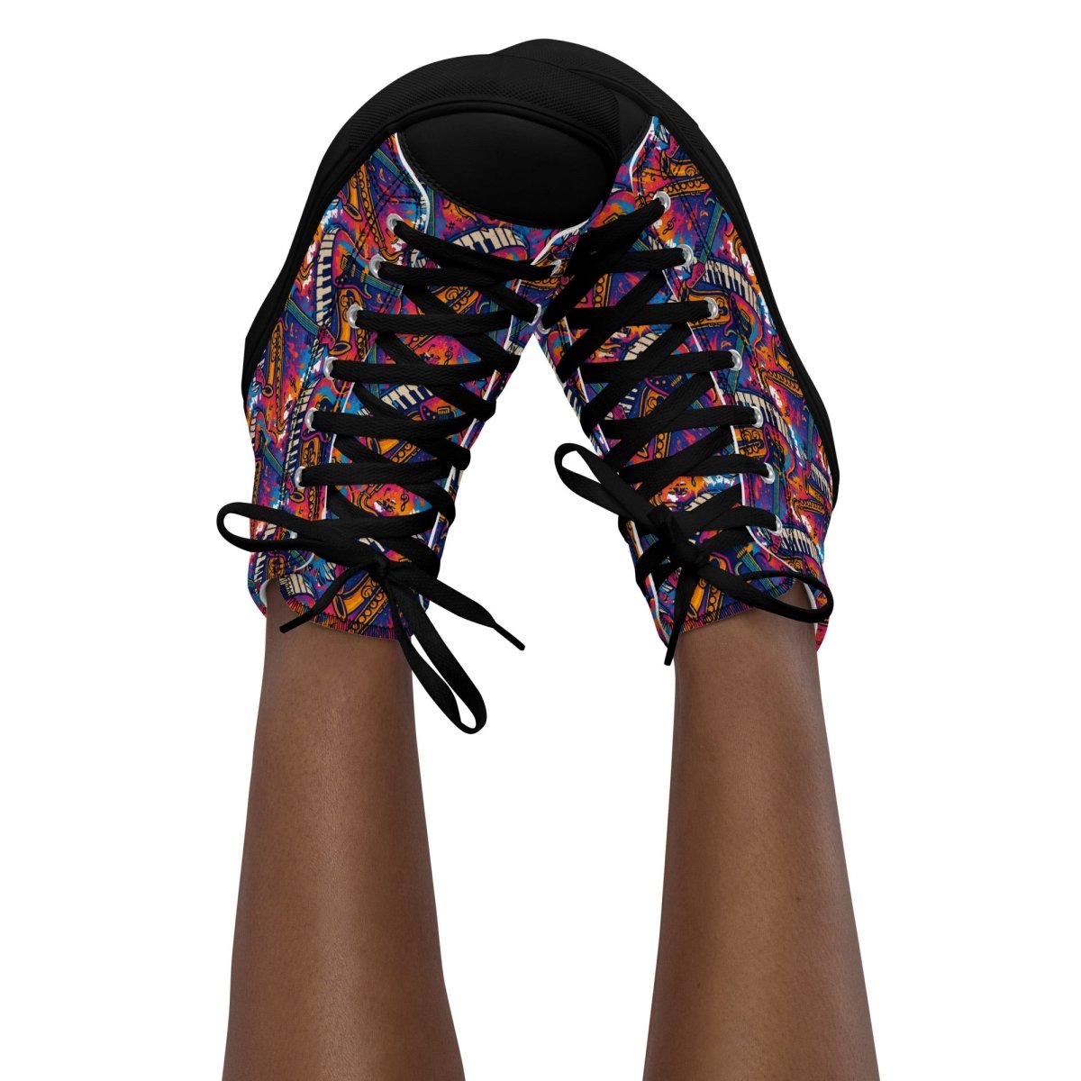 Women's Custom Print High Top Canvas Shoes – Bold Street Style - SHOES