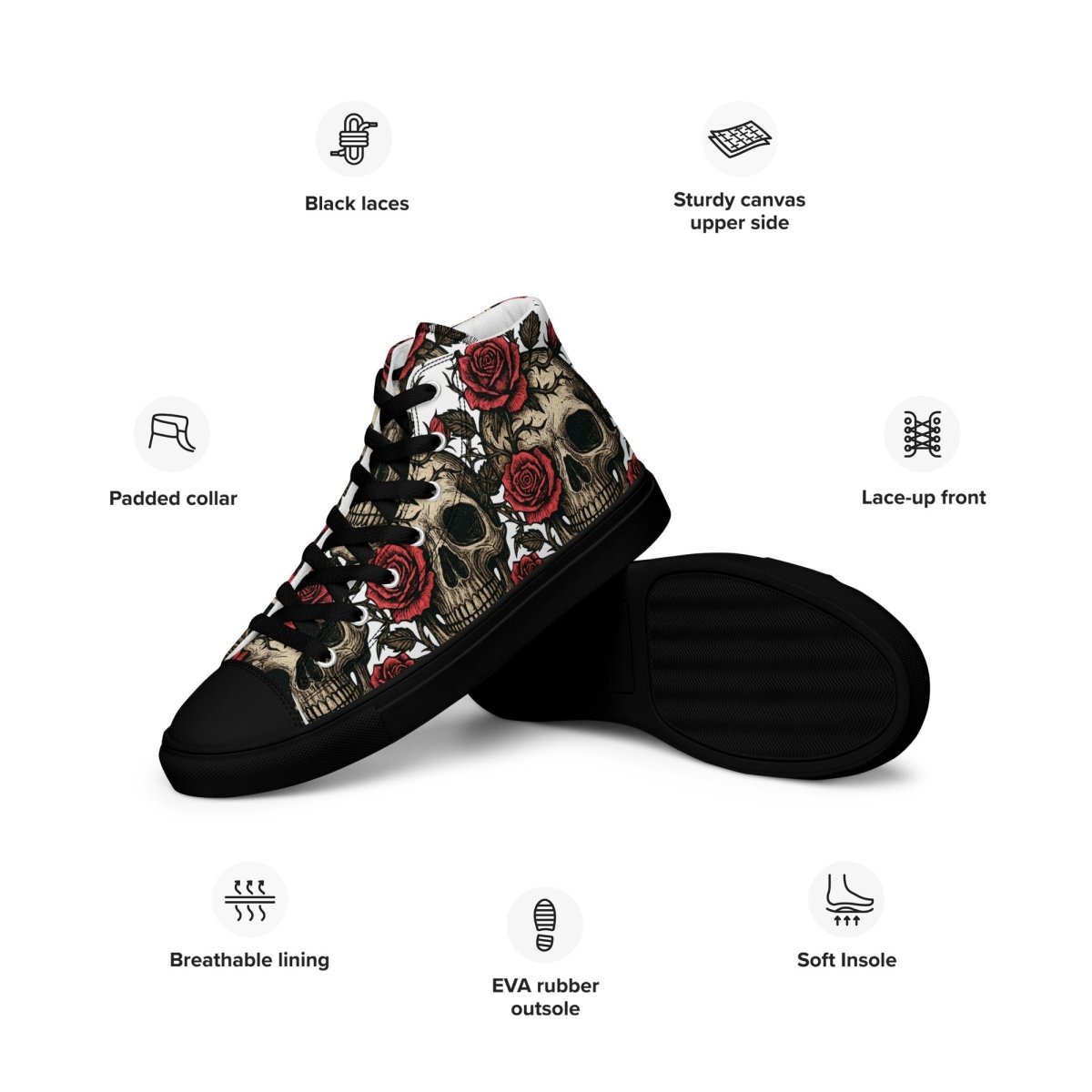 Women's High Top Canvas Shoes - SHOES
