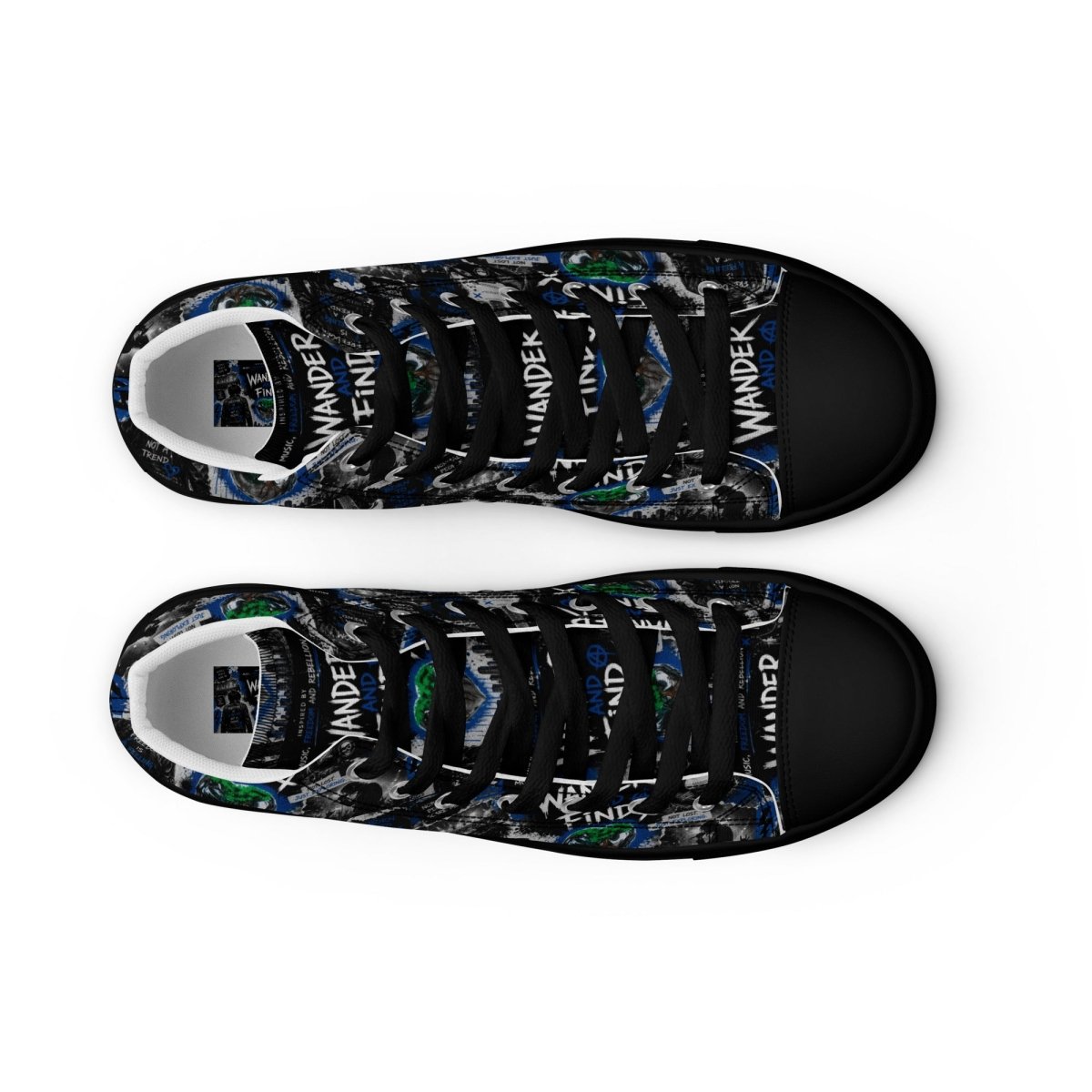 Women's High Top Canvas Shoes – Rock Rebellion Edition - Shoes