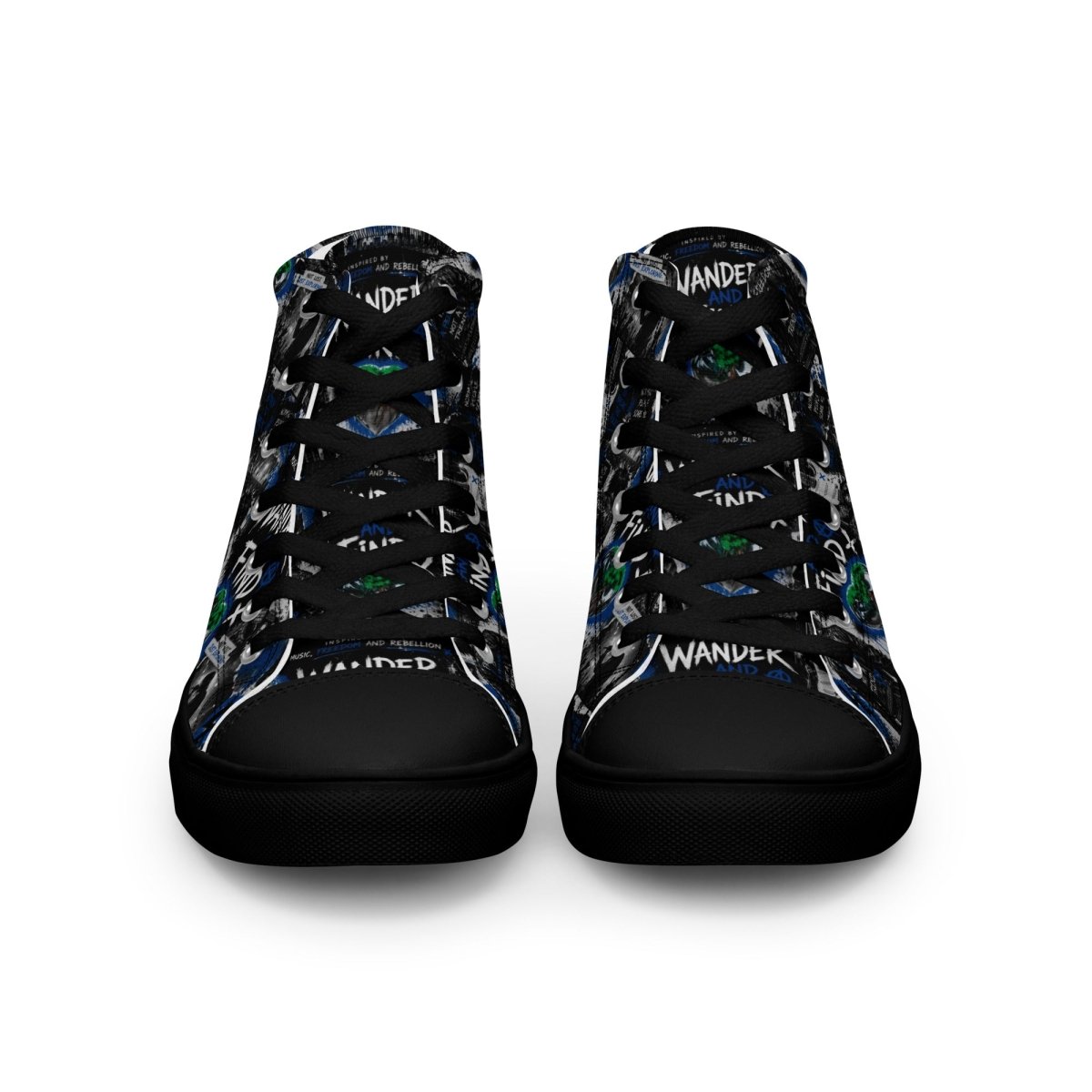 Women's High Top Canvas Shoes – Rock Rebellion Edition - Shoes