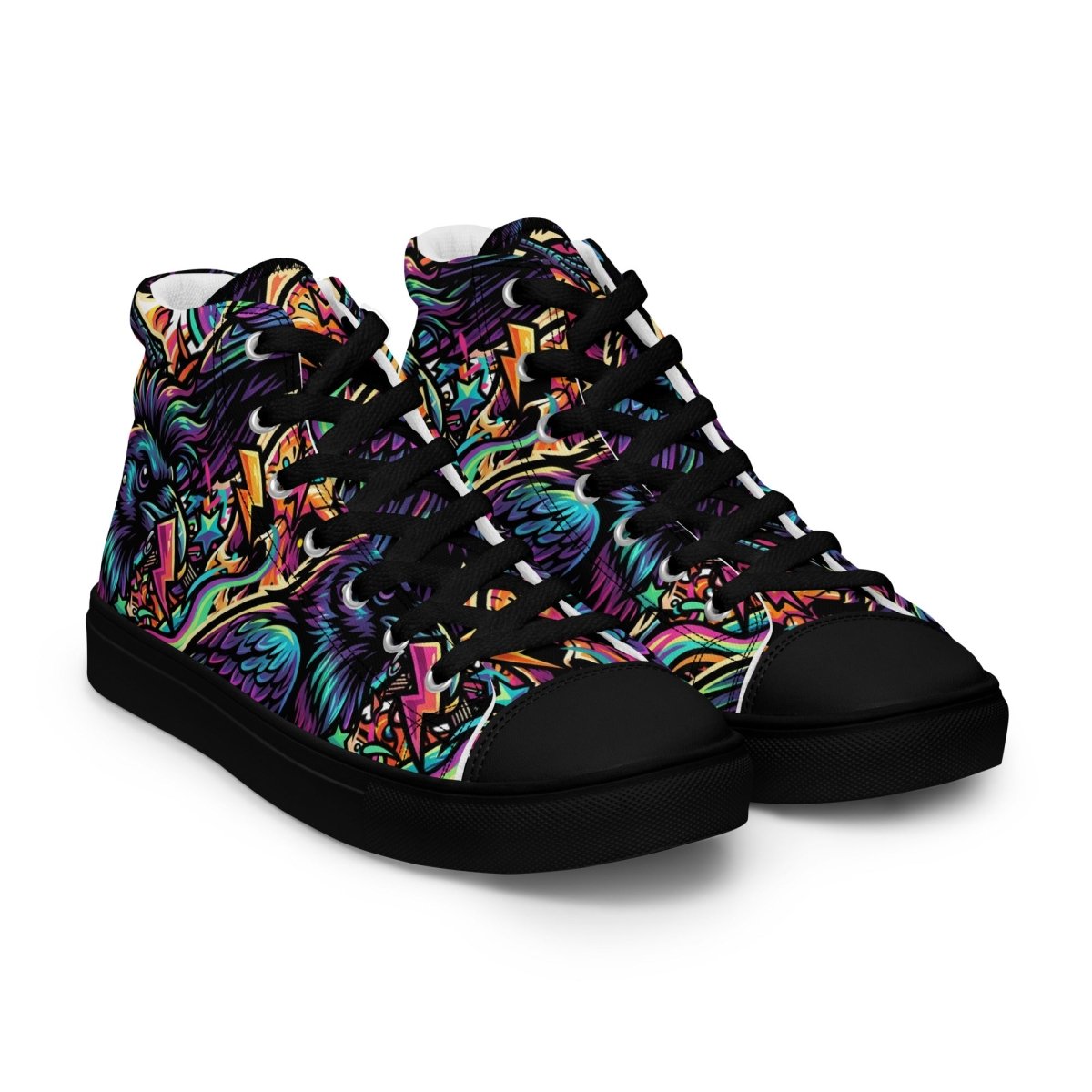 Women's High Top Canvas Sneakers – Bold, Breathable & Street - Ready - SHOES