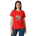 Women's Softstyle T-Shirt | Semi - Fitted Red Cotton Tee - T - SHIRT