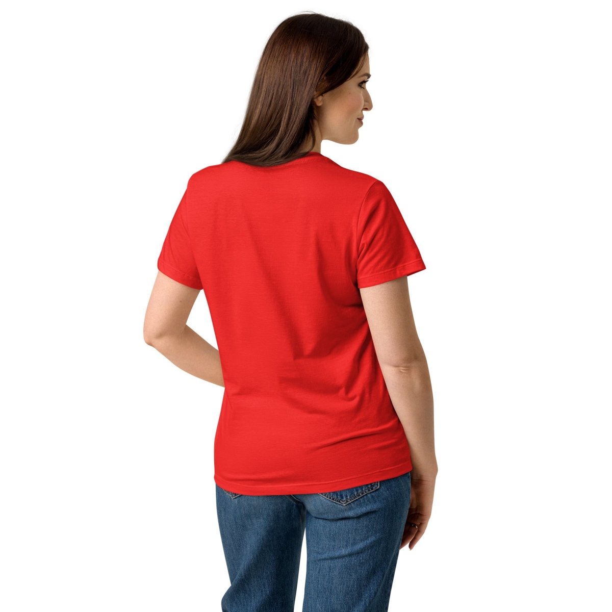 Women's Softstyle T-Shirt | Semi - Fitted Red Cotton Tee - T - SHIRT